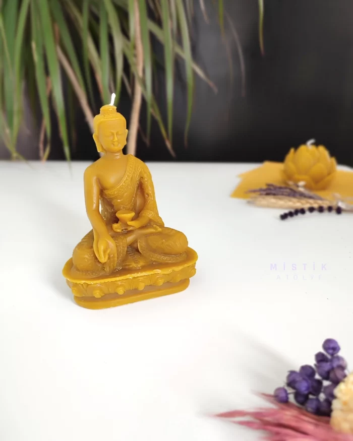 Bal Mumu Organik Buda Heykeli Meditasyon 2