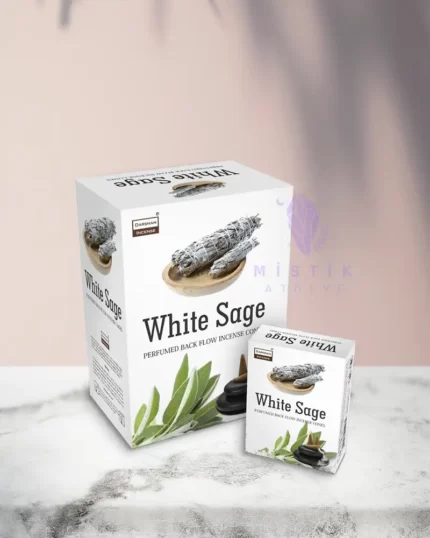 Darshan Beyaz Adaçayı Kokulu (White Sage) Geri Akış Tütsü